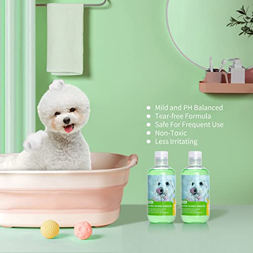 Nobleza Hundeshampoo weißes Fell - Optimale Fellpflege bei hellem & weißen Fell,Hundeshampoo für Weisse Hunde Hund Shampoo Malteser, Havaneser und Bichon 250ml