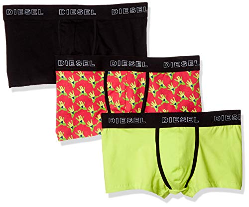 Diesel Men's UMBX-DAMIENTHREEPACK Boxer 3pack, Black/Yellow, M