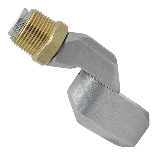 BORRITT 3/4 Dual NPT Threads Fuel Hose Swivel 360 Rotating Connector - Fuel Line Connect Tool & Nozzle Adapter for Diesel Gasoline Kerosene