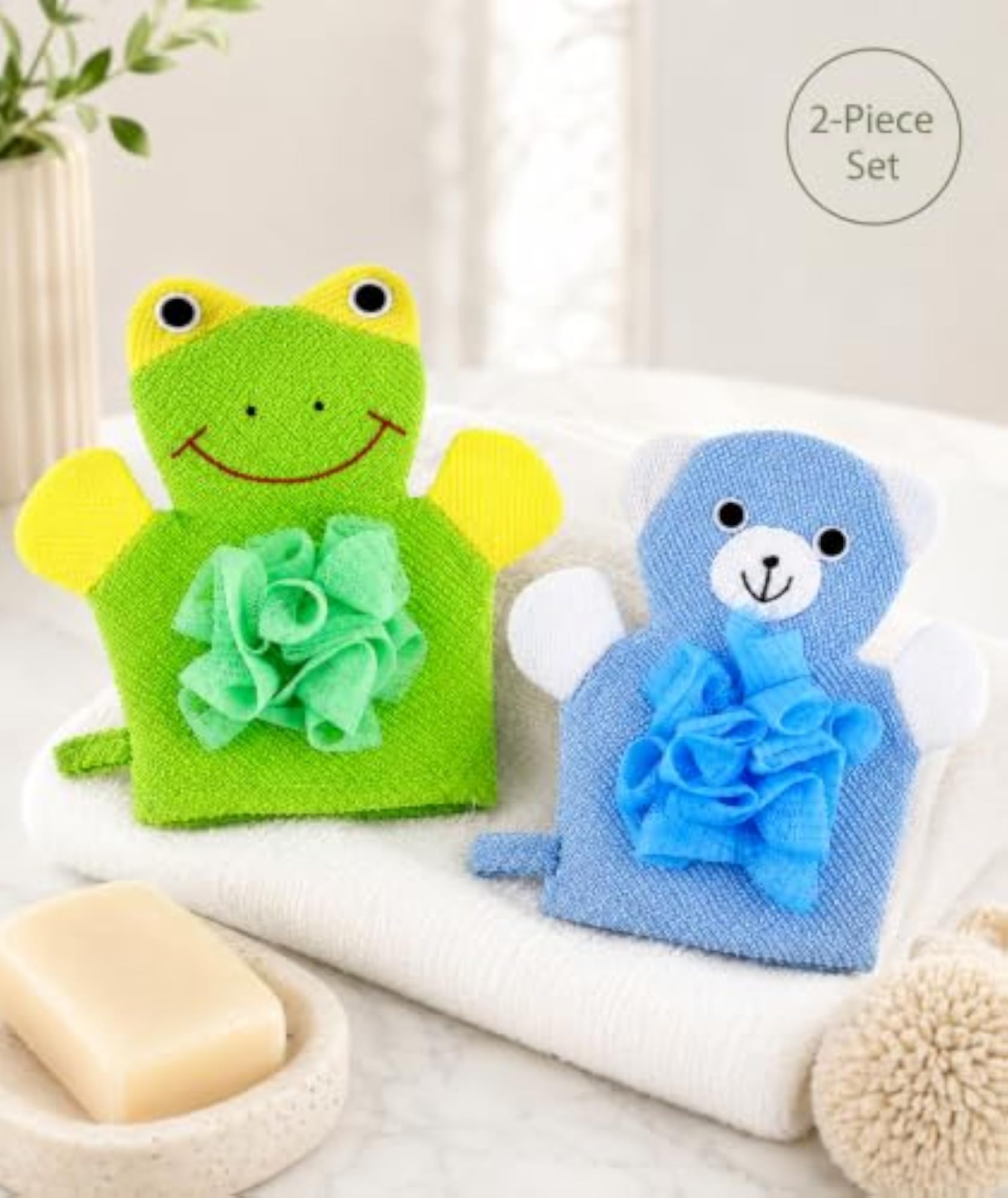 2PCS Loofah for Bathing