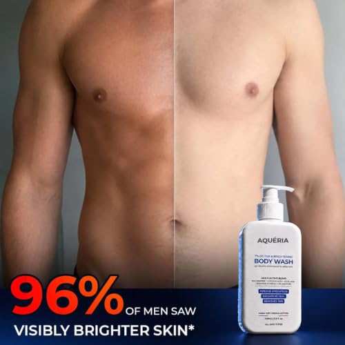 Image of Aqueria De-Tan & Brightening Face & Body Care Combo | Vitamin C Face Wash (200ml) + Instant De-Tan Exfoliating Body Wash (200ml) | Helps Reduce , Pigmentation, Dark Spots & Uneven Skin Tone | Deep Cleansing & Gentle Exfoliation | For Men & Women