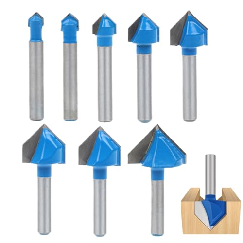 Outil de travail du bois de 8 pièces jeu de mèches de routeur pour l'atelier