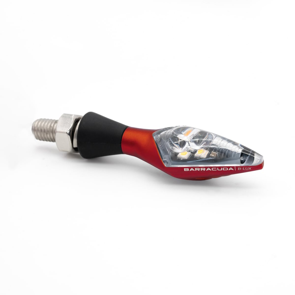 BARRACUDA COPPIA FRECCE LED X-LED B-LUX ROSSE IN METALLO OMOLOGATE