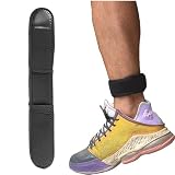 QIUMING Knöchelband Verstellbar Sportarmband Schrittzähler Riemen mit Klettverschluss kompatibel Schrittzähler verstellbar geeignet Laufen Joggen Spazierengehen Wandern Training (schwarz, 40cm)