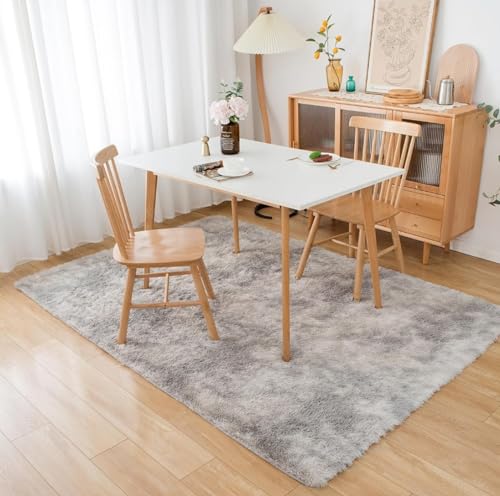 Savealot Soft Fluffy Rug for Living Room Bedroom Parent Room Kids Room Plush Rug, Dorm Area, Large Decorative Rugs, (Grey, 140X200) - Image 2