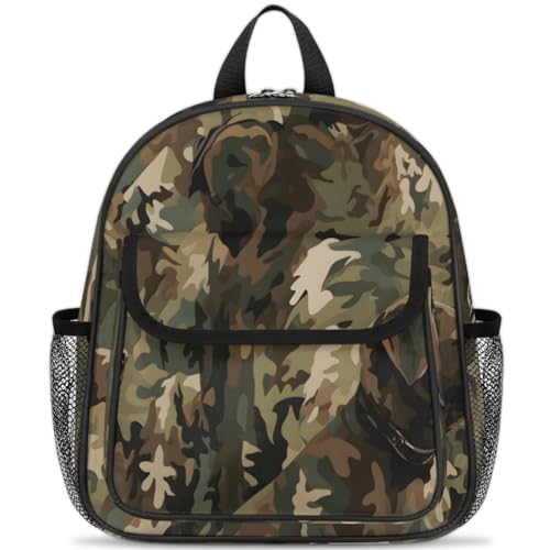 Sac à dos pour enfants ergonomique imprimé chien et camouflage coloré