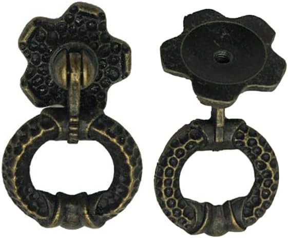 Home Improvement 10Pcs Drawer Knobs Pulls Handles Rings Single Hole for Kitchen Cabinet VintaFurniture Knobs Hardware