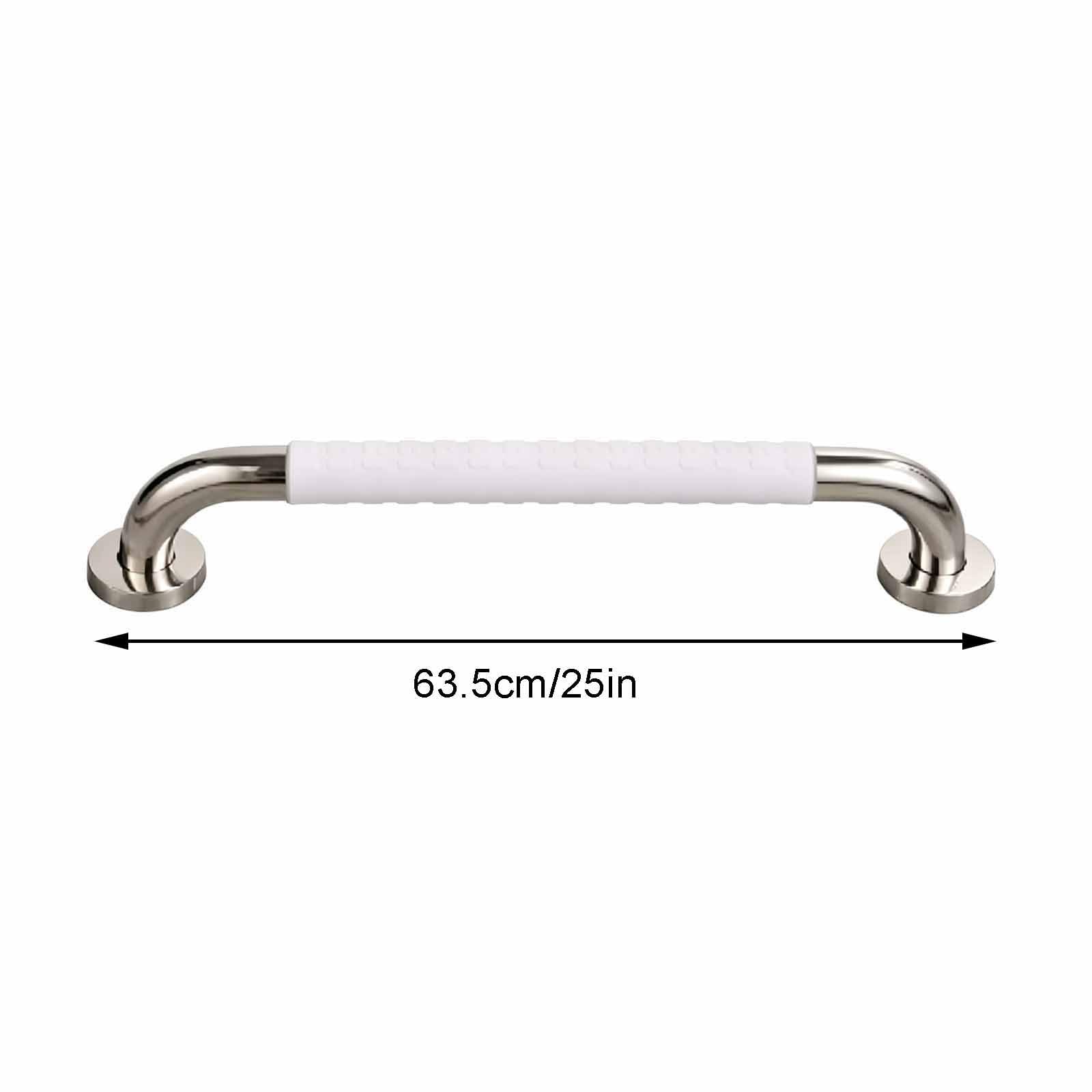 Barras De Apoyo para Baño, Ayudas para Personas con Discapacidad Partículas Antideslizantes, Barra De Apoyo Recta De Acero Inoxidable para Montaje En Pared, Baños Accesibles.(63.5cm)