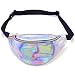 Miracu Holographic Fanny Pack, Fanny Packs for Women Shiny Fashion Bum Bag for Rave, Festival, Party, Travel