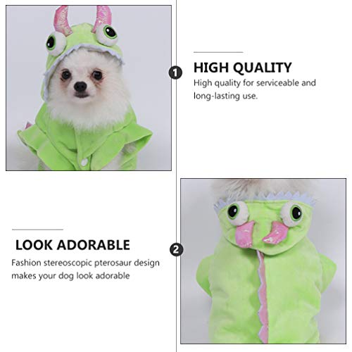 UKCOCO Traje Do Animal de Estimação Do Dia Das Bruxas Design de Dinossauro Roupas de Cachorro Macacã