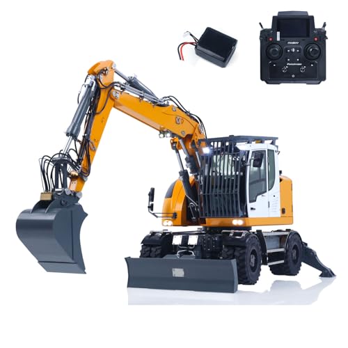 TOUCAN RC HOBBY LR914 PRO MAX Metall 4WD 1/14 RC hydraulischer Rad Bagger 11-Wege Ventil RTR Funk gesteuerter Bagger PL18EV Lite Batterie licht für Erwachsene Fortschritt liches Modell