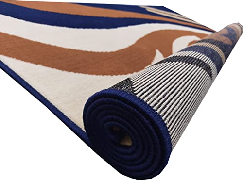 Image of Home Decore Acrylic Carpet for Your Living Room & Drawing Room Aywhere in Your Home (180X240 Blue Colour)- 6x8 Feet