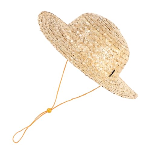 Chapeau de paille large bord enfant protection solaire plage