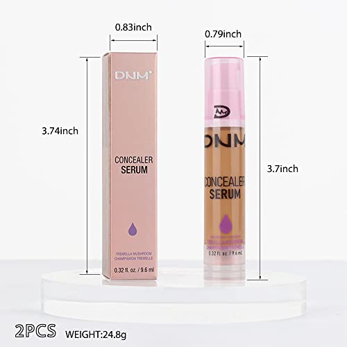 Kaely 2Pcs Concealer Serum,Under Eye Concealer For Concealer Dark Circles,Thread Concealer Face Primer For Makeup,Corrects Tattoo Concealer,Corrector De Ojeras Contour Liquid Foundation,08 Sand #TOP5