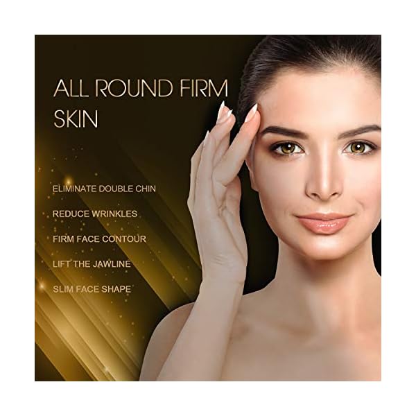 RISSING V Line Mask Double Chin Reducer Double Chin Lifting Mask Double Layer Anti Wrinkle Moisturizing Face Patch, Face Lifting Patch, for Face, Neck, Chin, Face Mask (5 pieces)…