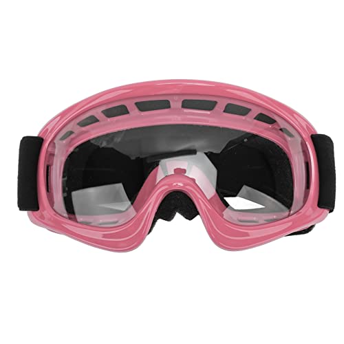 Changor Motorradbrille für Kinder , Skibrille für Kinder , professionell , winddicht , für Fahrrad , schmutzabweisend , für Skifahren (Rosa)