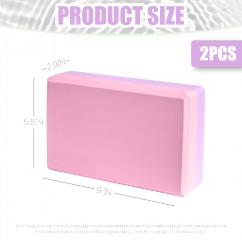 Image of Septo 2 Pcs Yoga Blocks, 9x6x3 Inch Foam Blocks for Pilates