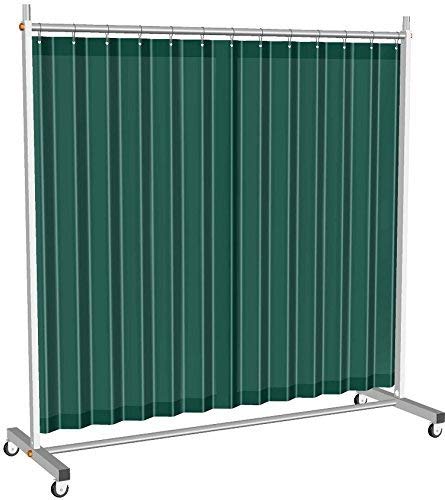 Godirect24 Schweißerschutzwand – Mobile 3-teilige Stellwand Mit Lamellen, Rot, EN ISO 25980