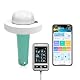 RYAKKA 2026 Smart 7IN1 Pooltester Wiederaufladbar 5200 mAh mit WLAN & App,Wassertester für pH, Chlor, Salz, ORP, EC, TDS & Temp, Automatische Überwachung & Alarm für Pool, Whirlpool, Spa & Teich