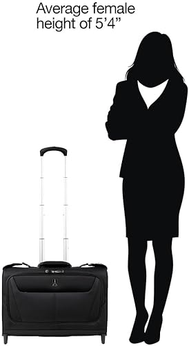 Vista 7 de Travelpro Maxlite 5 Bolsa de mano con ruedas para ropa, Negro -, Maxlite 5 - Bolsa ligera de mano con ruedas