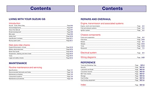 Suzuki GS500 Twin 1989-2008 (Haynes Service & Repair Manual)