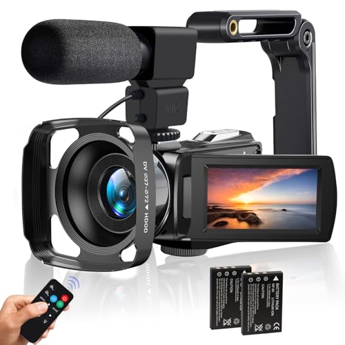 lovpo Camcorder Video Camera 4K HD 48MP Vlogging Camera for YouTube 3.0