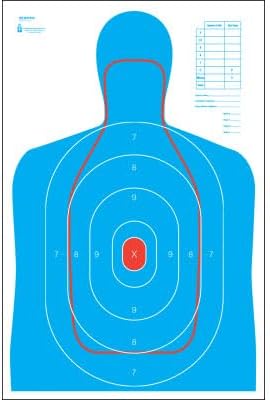 B-27E and FBI Q Combination Target Our Placement of Q Scoring Pattern Much More Anatomically Correct Than Some competitors Versions Blue & Red Size: 23" x 35