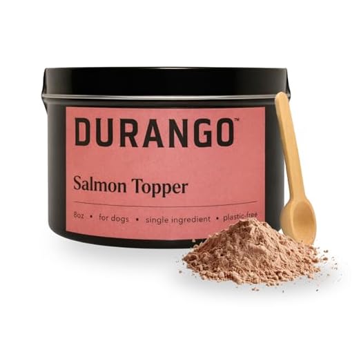 Durango Salmon Dog Food Topper, Single-Ingredient Dried Salmon Dog Food Topper for Dry Food, Fish Protein Dried Mixer with Omega Rich Meal Booster, 120+ Servings