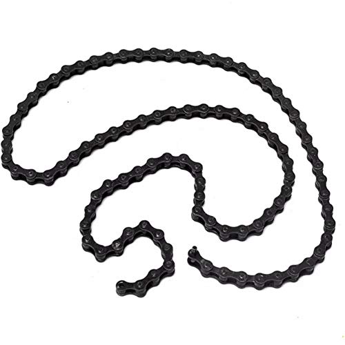 Alamor1/2 x 1/8inch 96 Links Single Speed Colorful Chain Fixed Gear MTB BMX Bicycle Bike Sport Road - Black - Image 4