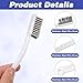 Heclia 10PCS Heavy Duty Wire Scratch Brush Stainless Steel Bristles Cleaning Brushes Industrial Descaling Stiff Metal Brush Wire Brushes for Gaps Rust, Dirt, Stain, Grill, Paint Removal, Welding Slag