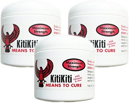 KitiKiti Scalp and Skin Treatment Maximum Strength 4oz Jar (3 Pack)