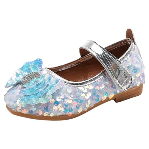 Chaussure Princesse Fille : sandales plates à bout rond et boucle à crochet pour enfants