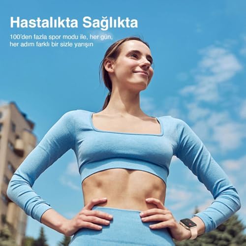 Inteya HiWatch Neo Amoled Ekran Android Ve Ios Uyumlu Sesli Görüşme Özellikli Akıllı Saat Pembe - Görsel 6