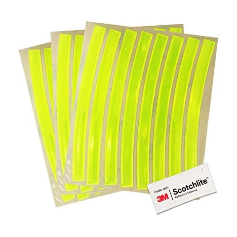 Salzmann 3M Reflective Stickers - Soft stickers for backpacks, bikes, helmets, prams, etc. - Made with 3M Reflective Material Cover