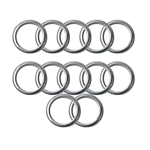 12 Pack M16 Engine Oil Drain Plug Sealing Washers/Crush Gaskets 803916010 Fit Replacement for Subaru Outback Crosstrek Forester WRX BRZ Impreza Engine Oil Seals Rings Silver