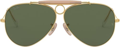 Vista 162 de Ray-Ban Rb3025 Classic Aviator - Lentes de sol clásicos de aviador Polarizado dorado/verde