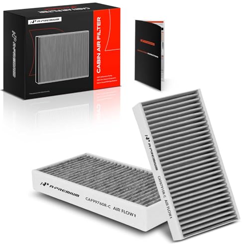 A-Premium 2-PC Cabin Air Filter with Activated Carbon Compatible with BMW X1 2016-2022, X2 2018-2022, i3 2014-2021, i3s 2018-2021 & Mini Cooper/Cooper Clubman 2016-2022, Cooper Countryman 2017-2022