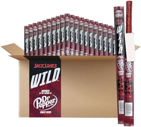 Jack Link's WILD Dr. Pepper Meat Sticks - (20 Pack) 1 oz
