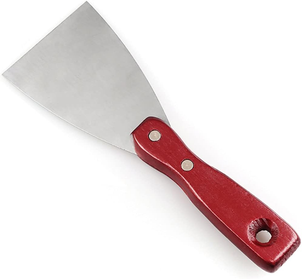 Putty Scrapers Knife,Painters Tool, Paint Remover for Wood, Scraper, Wallpaper, Baking, Spackling, Patching and Painting,4inch (Size : 3inch)