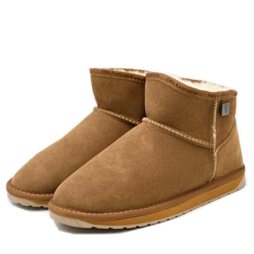 [EMU AUSTRALIA] エミュー オーストラリア エミュ ムートンブーツ WP11875 Chestnut US/W6(23.0) Platinum Slim Darling シープスキン ムートン 厚底 ショートブーツ