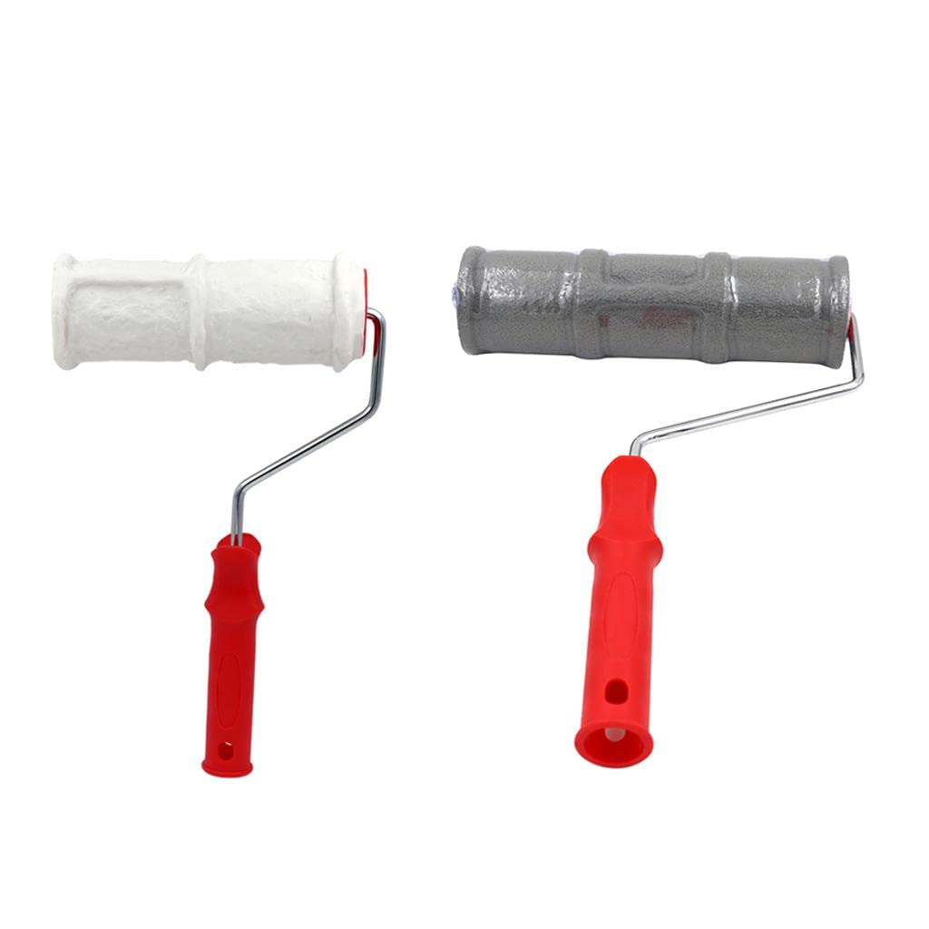 Dekorationsmalerwalze DIY Strukturroller Malerrolle Handwerkzeug Gummiwalze für Kreative dekoration Bastelideen Wohnzimmer Heimverschönerung, Style01