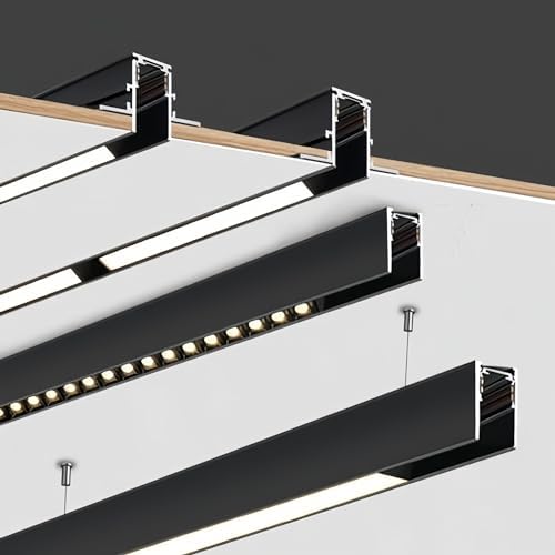 MEI JIA 1 M Magnetic Track, Surface Methods 1M Aluminum Magnet Rail Magnetic Track Light Systems (1 M Surface Methods Track)