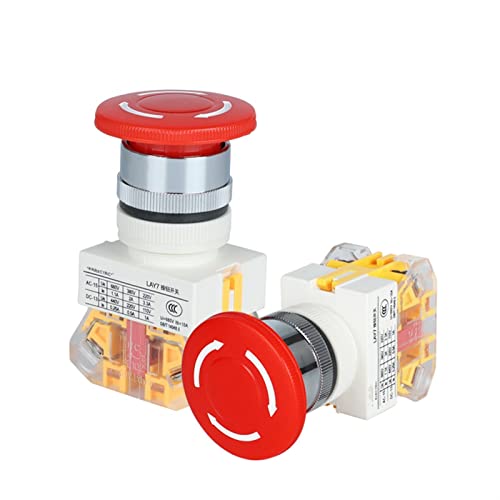 Interrupteur d'arrêt d'urgence LAY7-11ZS 22mm GUMMMY pour ascenseur
