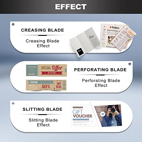 Mxmoonant 3-In-1 Electric Creasing Machine 18 1/2"(470Mm) Paper Creaser Scorer Perforator Cutter For Cards Invitations Tickets #TOP2