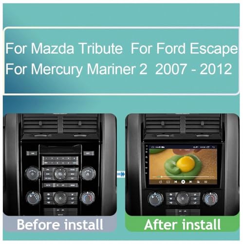 Radio 2 DIN Evita Despistes en Mercury Mariner con Carplay 2