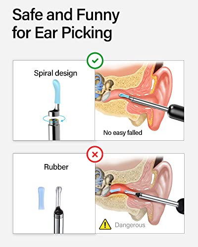 Ear Wax Removal Tool,Bebird Ear Wax Removal Ear Camera,Ear Cleaning Camera,1080P Hd Endoscope, Wireless Ear Cleaner Tools With 6 Led Lights Waterproof Ear Scope Compatible With Iphone & Android Phones #TOP2