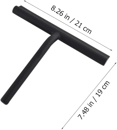 Miniatura 6 de Zerodeko 1 juego de escobilla de ducha de silicona para puerta de cristal para azulejos de ventana y vidrio de automóvil, color negro