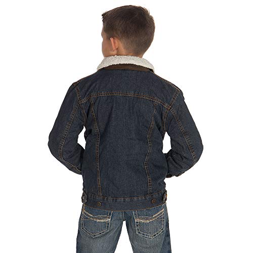 Wrangler Boys Rustic Blue Sherpa Lined Jacket Rustic Blue4
