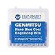 SainSmart Genmitsu 10Pcs Nano Blue Coat Gravierstichel, 30 Grad 0,1 mm Spitze 1/8 Schaft CNC Fräser Satz, Konisches V-Bit