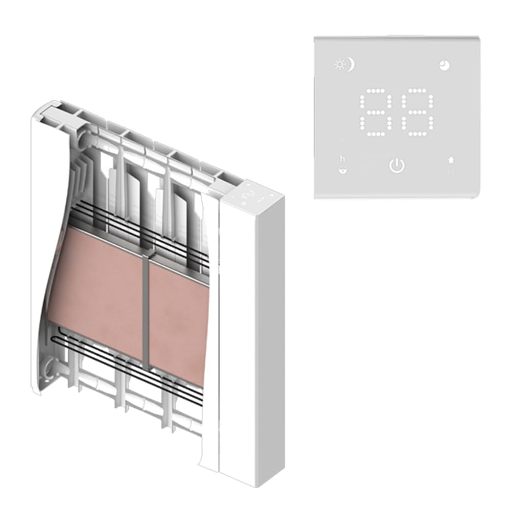 Radiateur électrique connecté Wi-Fi cœur de chauffe en céramique HEATZY GLOW 1500w
